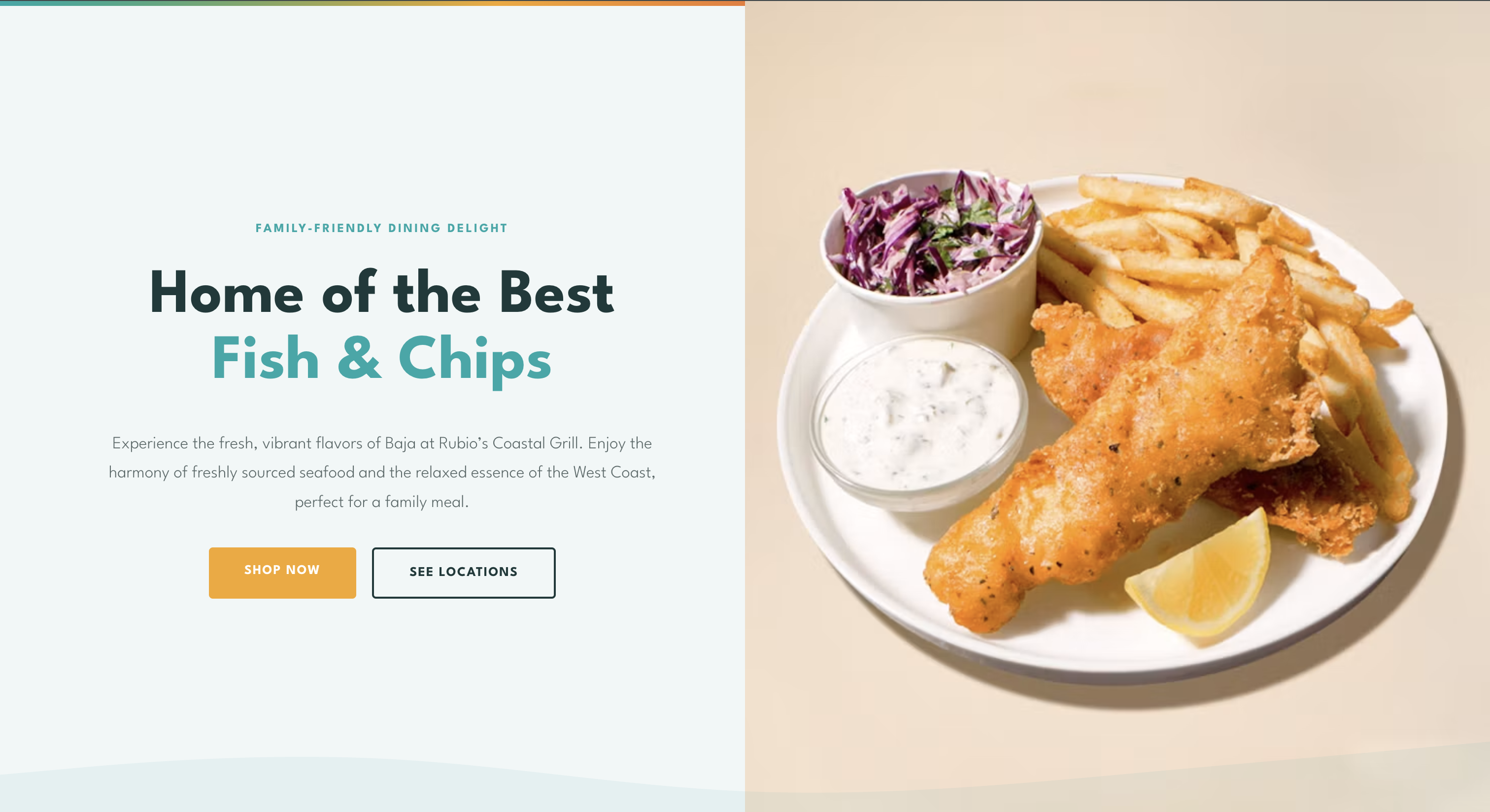 Rubio’s landing page page preview