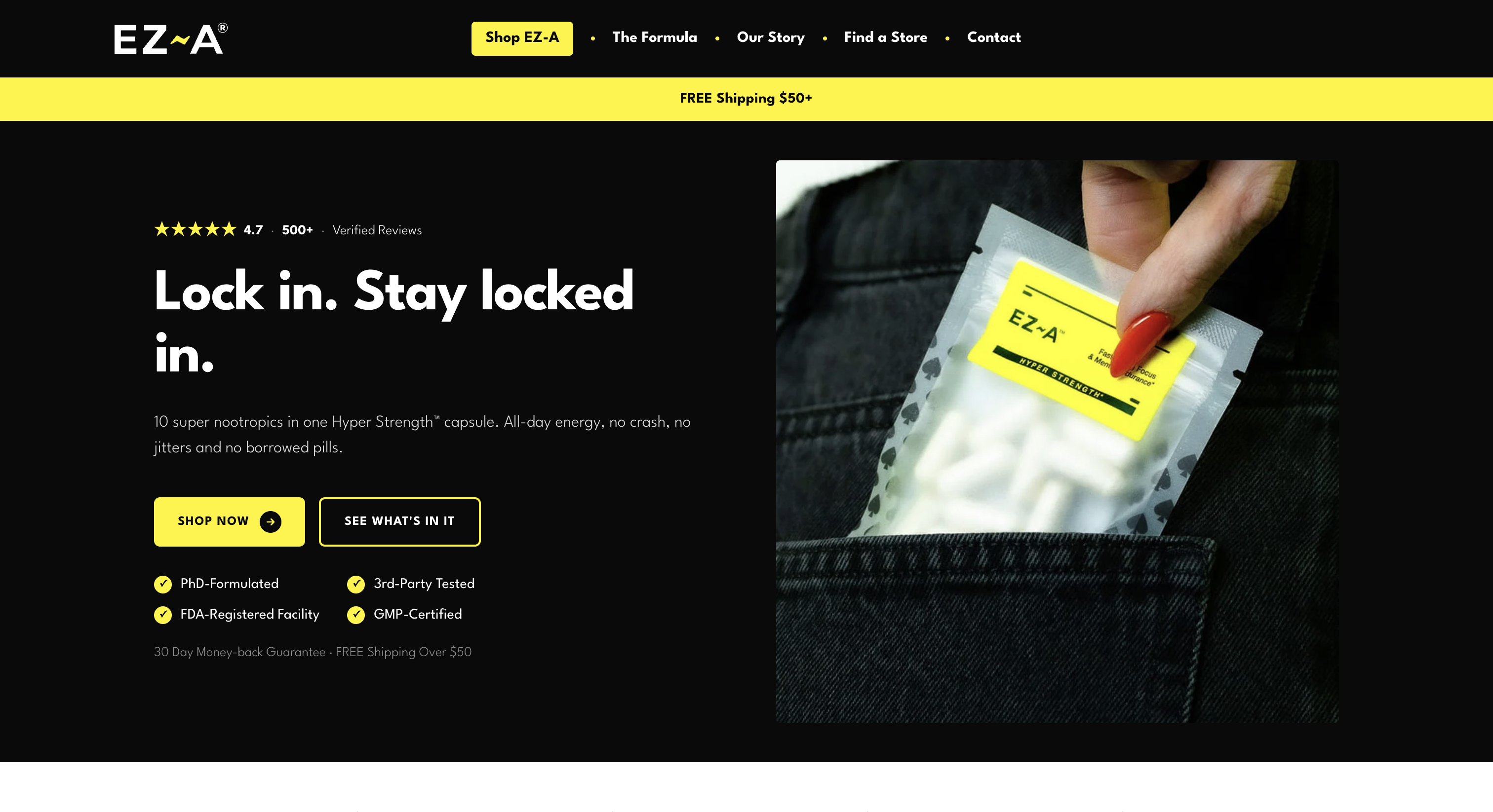EZ-A homepage page preview